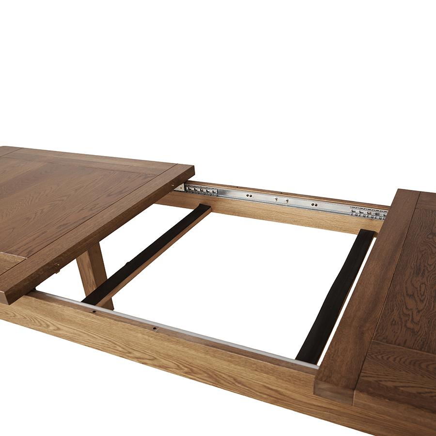Sherwood Dark Solid Oak Large Extending Table